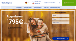 Desktop Screenshot of opticalexpress.de